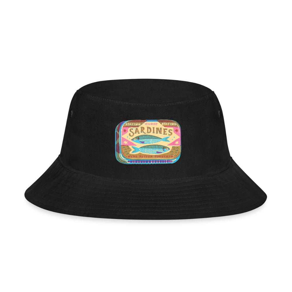 Sardines Better Together Bucket Hat - black