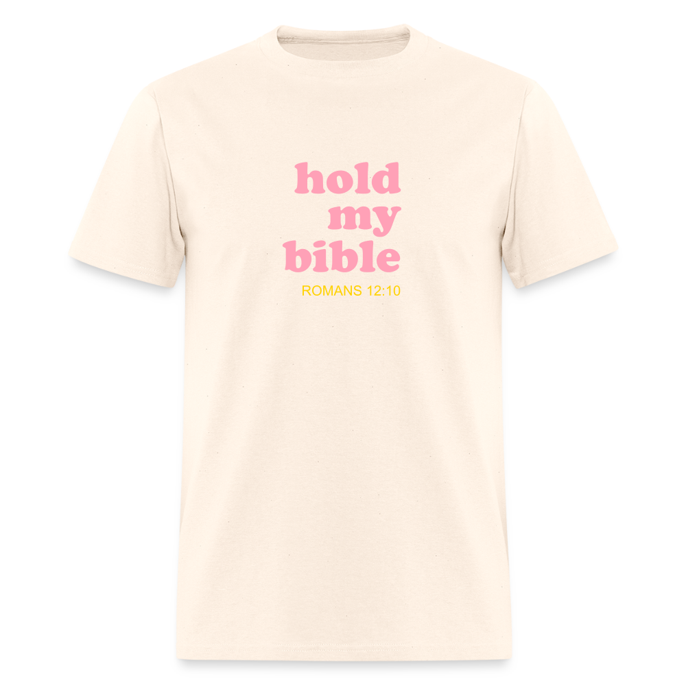 Hold My Bible Men's T-Shirt | GILDAN 5000 - natural