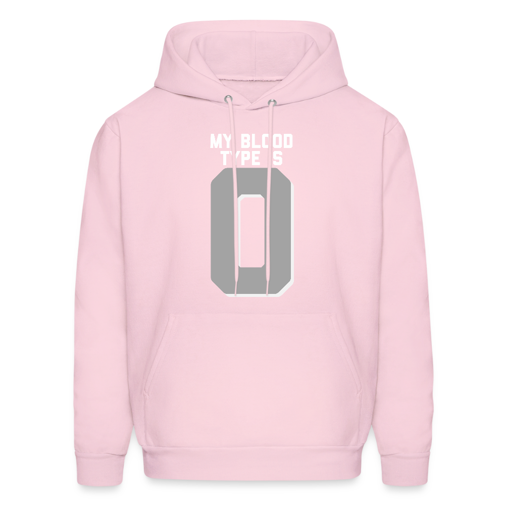 My Blood Type is O Men's Hoodie - pale pink