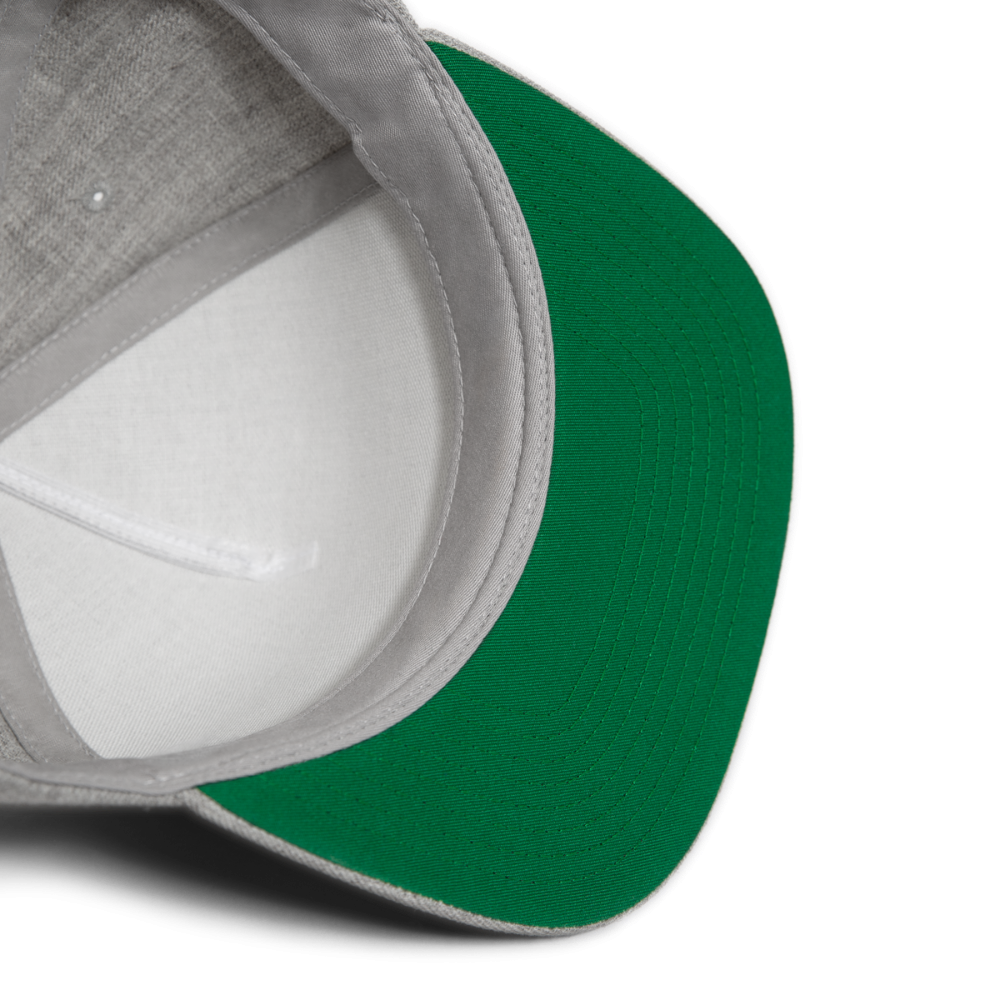 THE with Buckeye Leaf Snapback Baseball Cap - heather gray