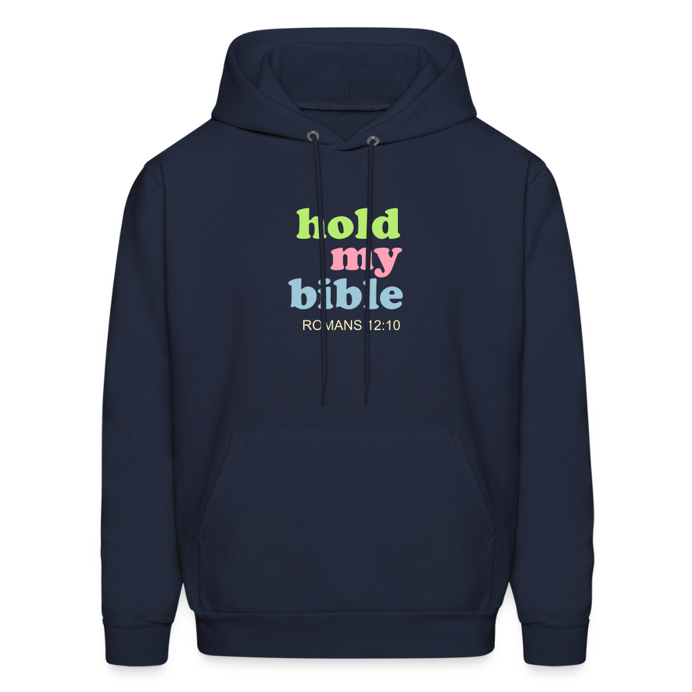 Hold My Bible Men's Hoodie - navy