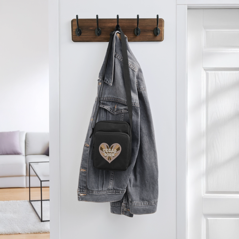 Vegas Born Upright Crossbody Bag - black
