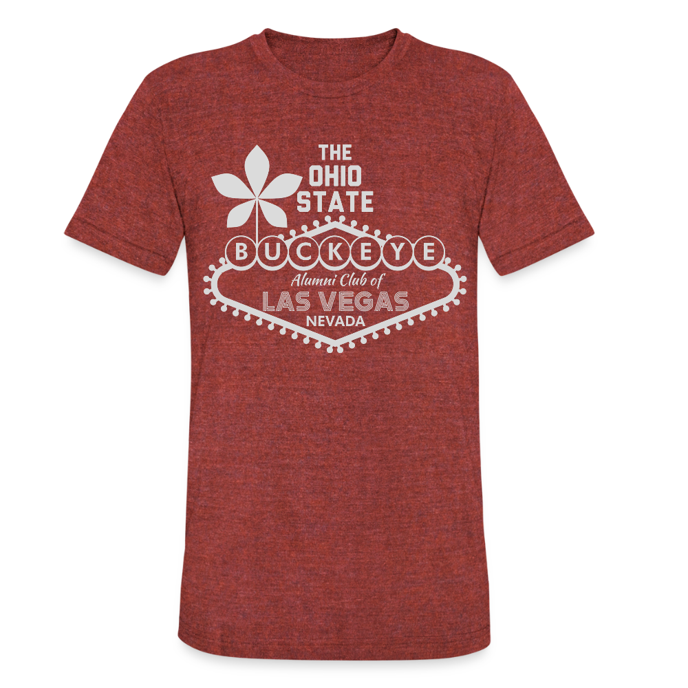 ALU BL Gray Unisex Tri-Blend T-Shirt - heather cranberry