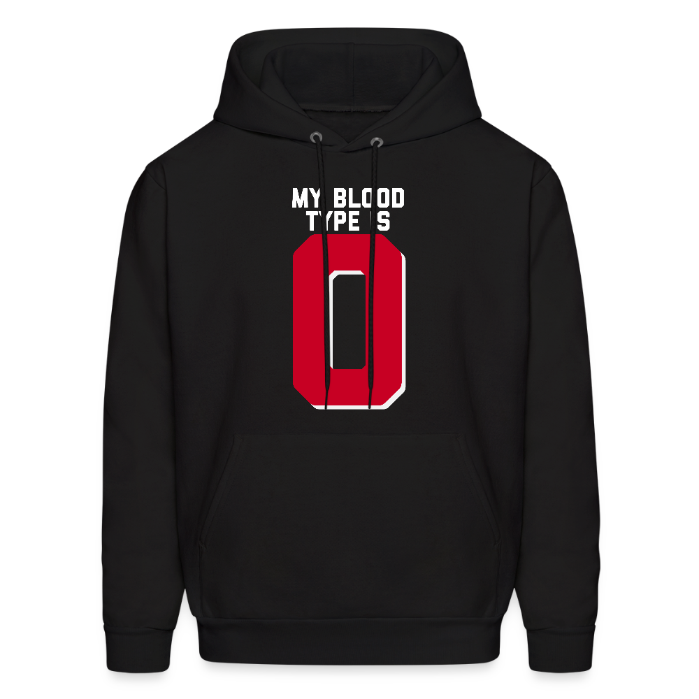 My Blood Type is O Men's Hoodie - black