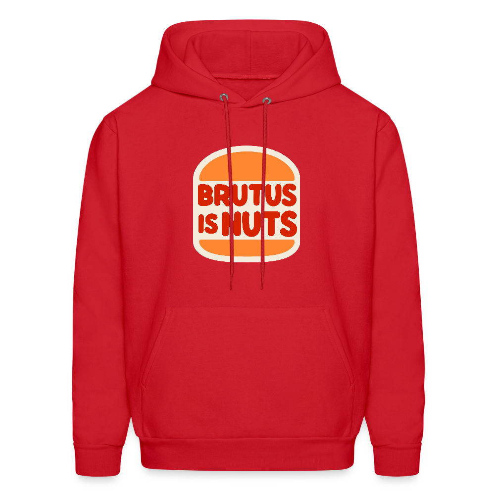 Brutus is Nuts Men's Hoodie - red