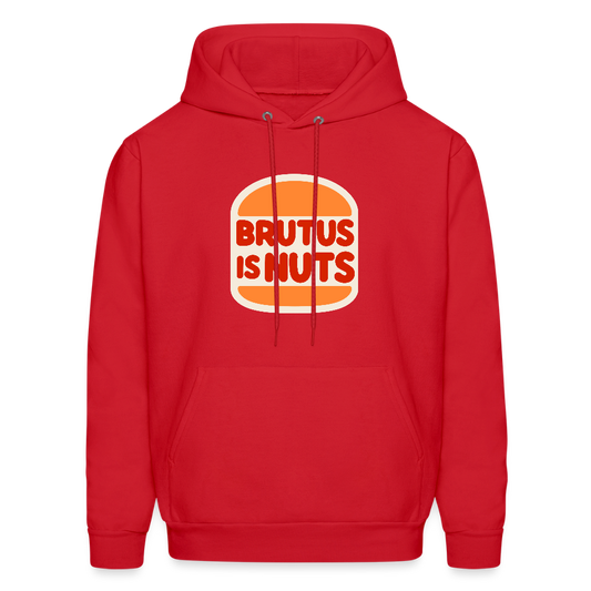 Brutus is Nuts Men's Hoodie - red