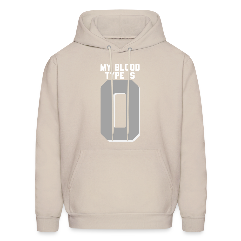 My Blood Type is O Men's Hoodie - Sand