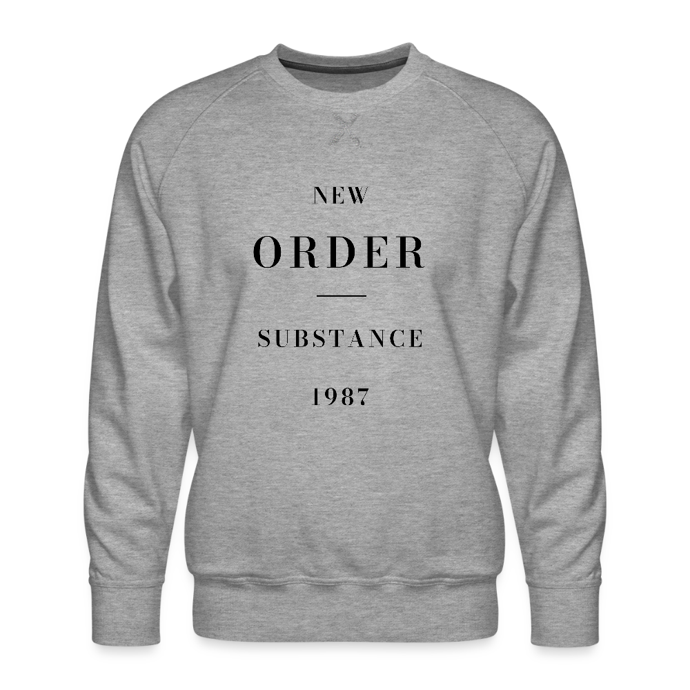 New Order Substance 1987 Men’s Premium Sweatshirt - heather grey