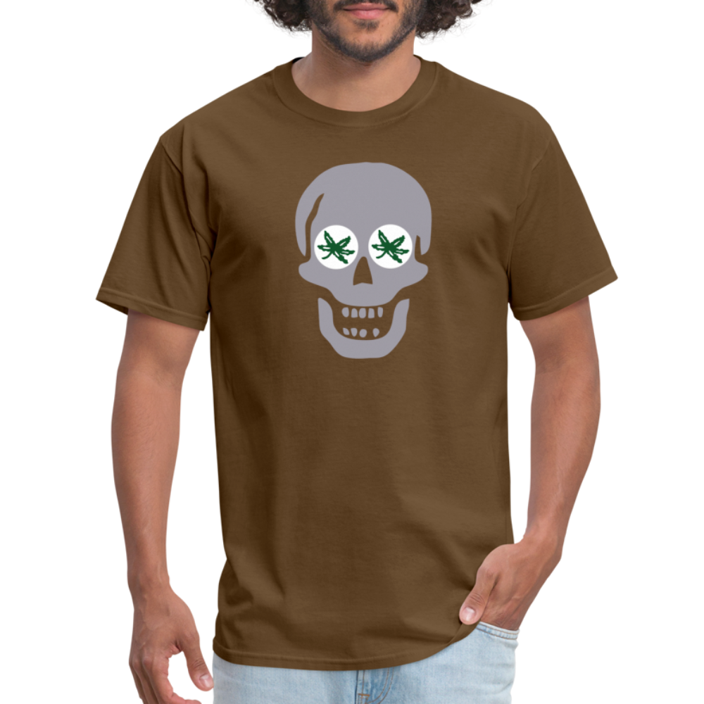 Skull BuckEYES Unisex Classic T-Shirt - brown
