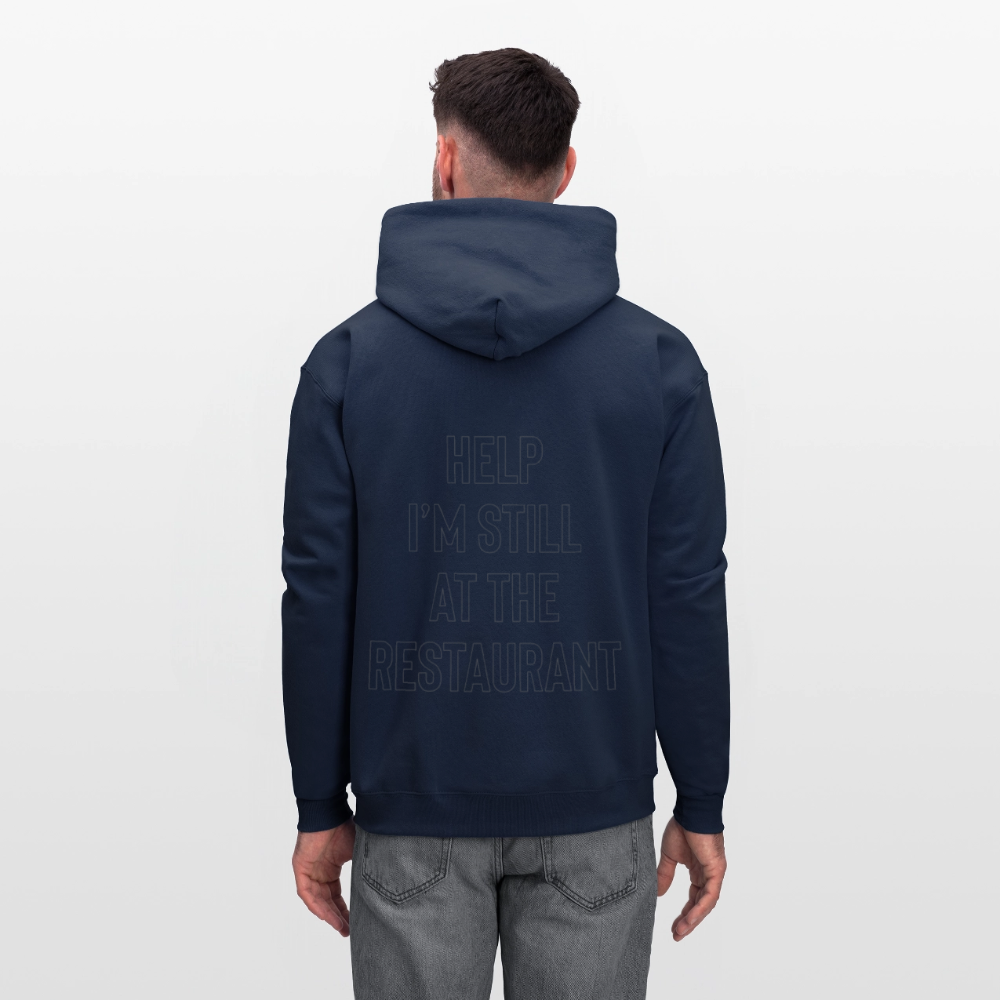 Help I’m Still at the Restaurant Men's Hoodie - navy