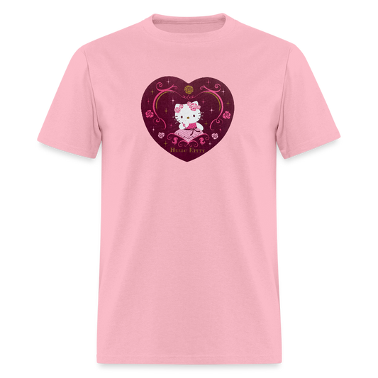 Hello Kitty Rose Heart Unisex Classic T-Shirt - pink