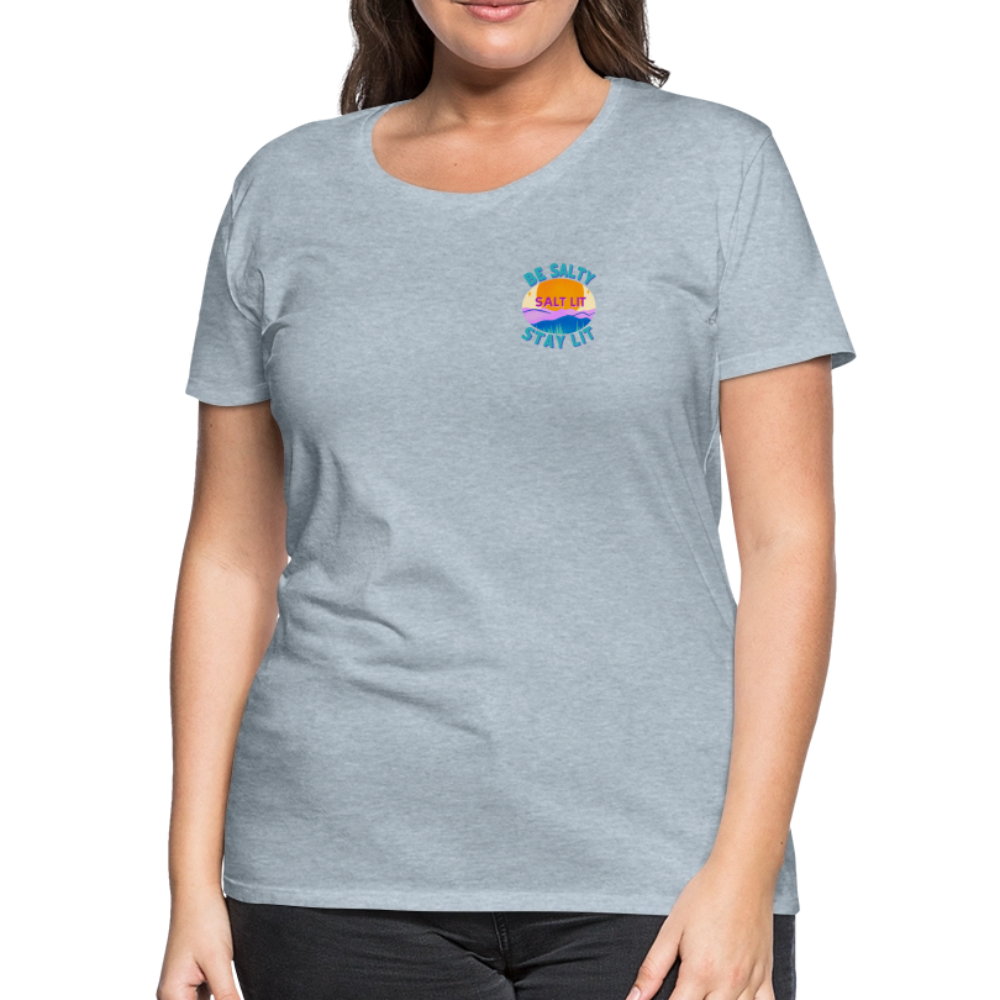 SALTLIT Scoop Neck - heather ice blue