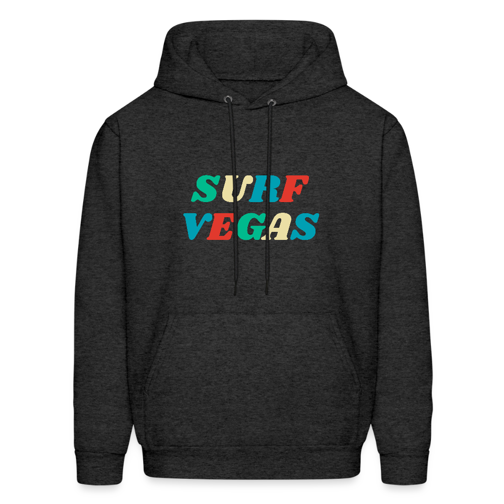 Surf Vegas Men's Hoodie - charcoal grey