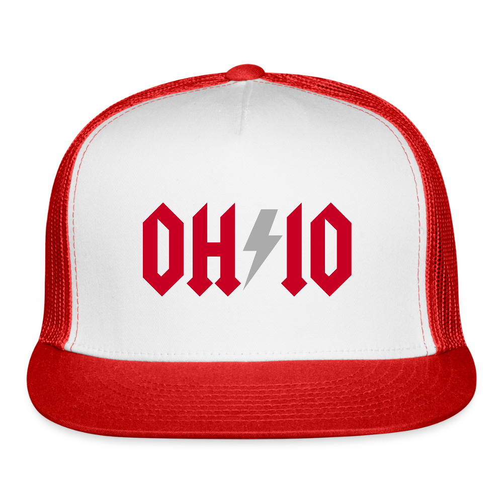 OH*IO Trucker Hat - white/red