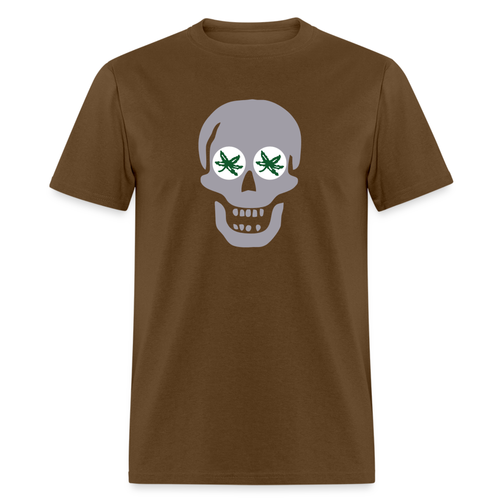 Skull BuckEYES Unisex Classic T-Shirt - brown
