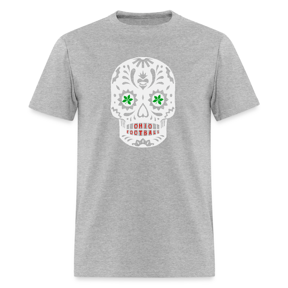 Sugar Skulls Ohio Football Unisex Classic T-Shirt - heather gray