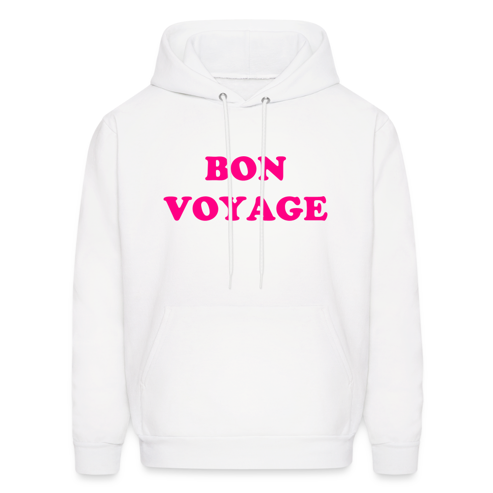 Bon Voyage Men's Hoodie - white