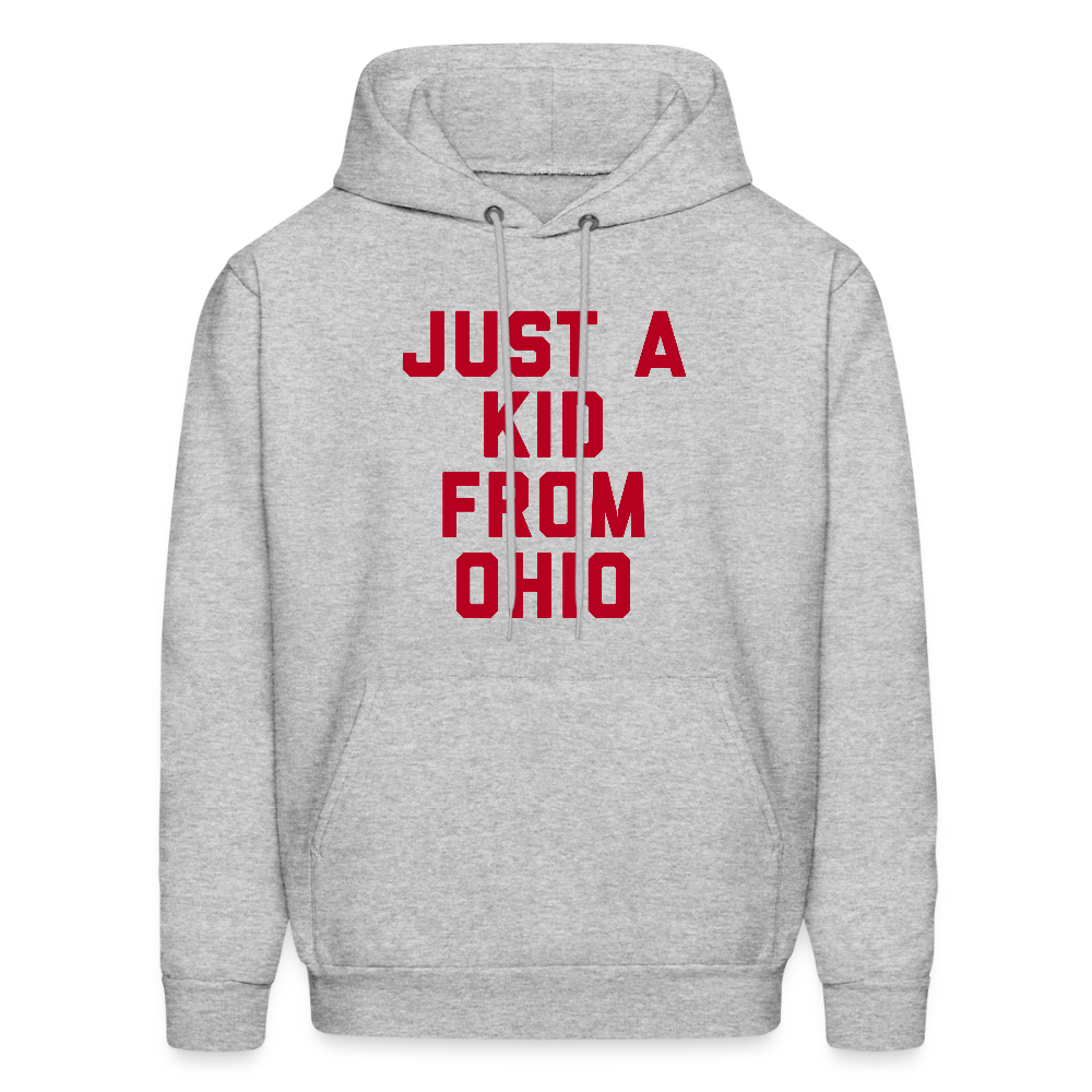 Just A Kid from Ohio Men's Hoodie - heather gray