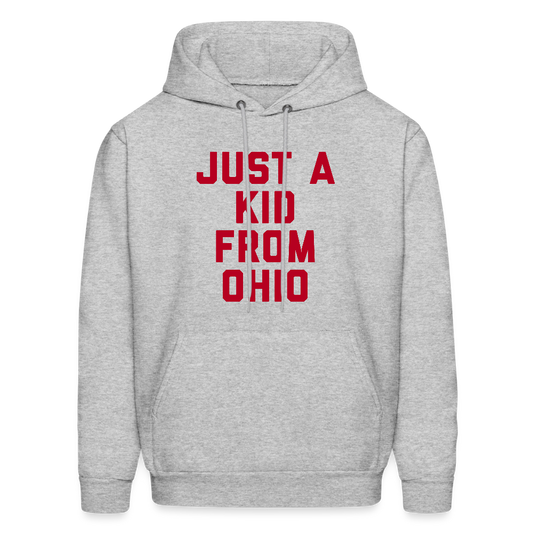 Just A Kid from Ohio Men's Hoodie - heather gray