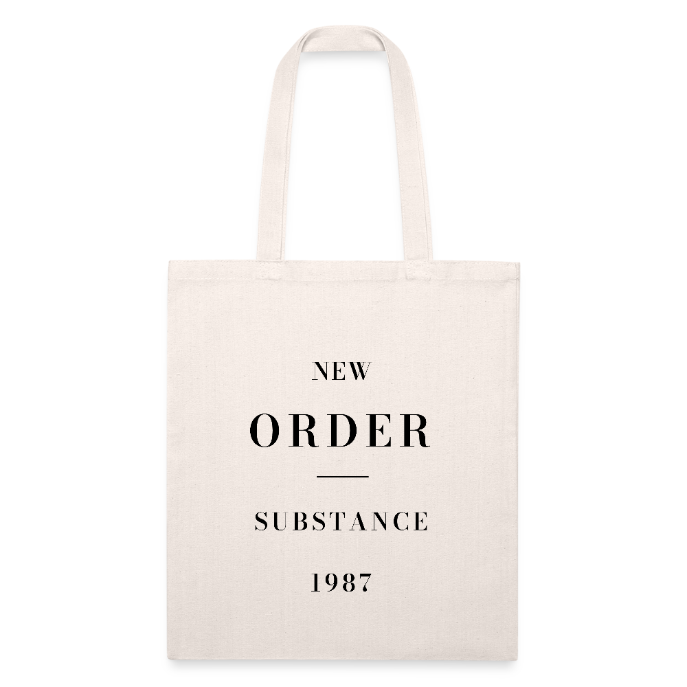 New Order Substance 1987 Recycled Tote Bag - natural
