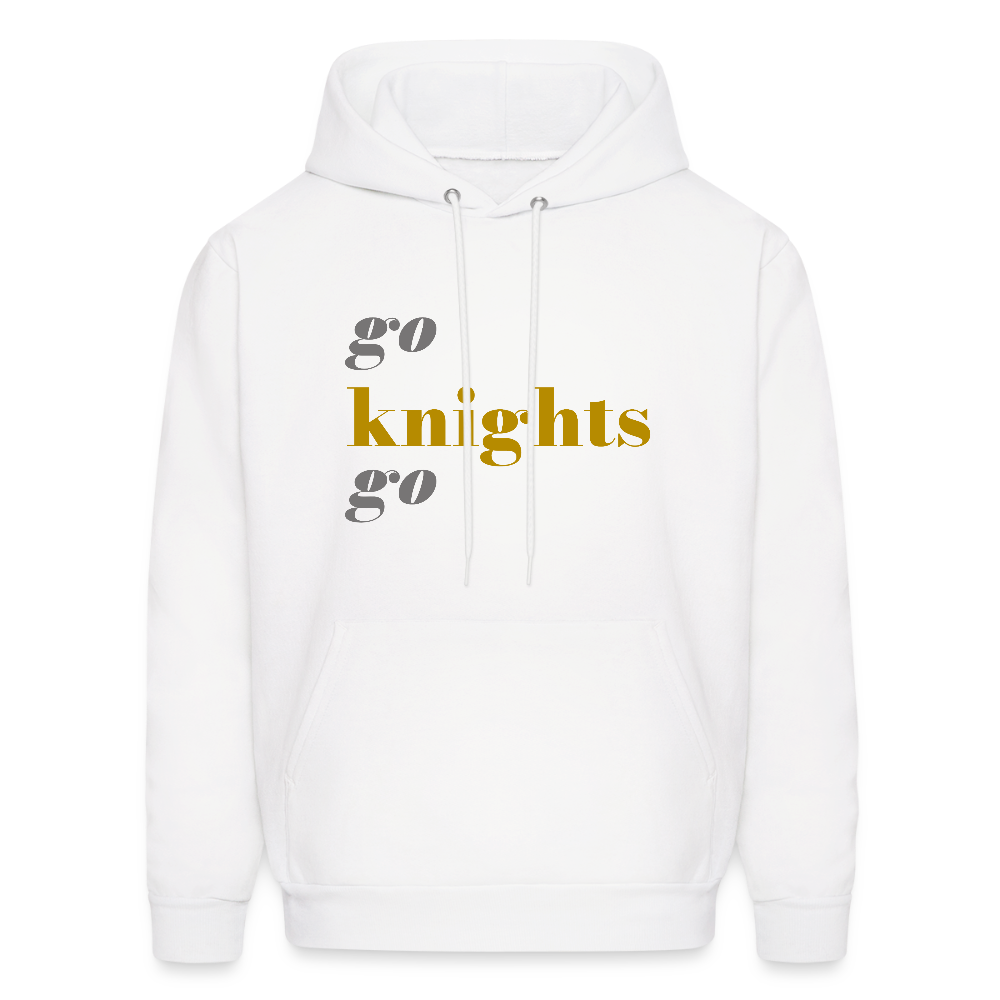 Go Knights Go Men's Hoodie - white