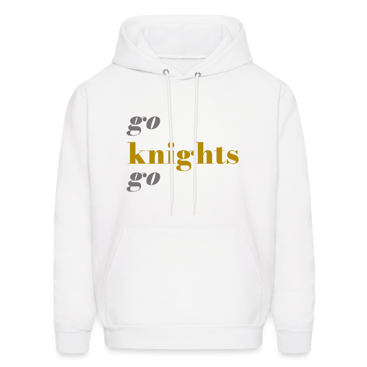 Go Knights Go Men's Hoodie - white