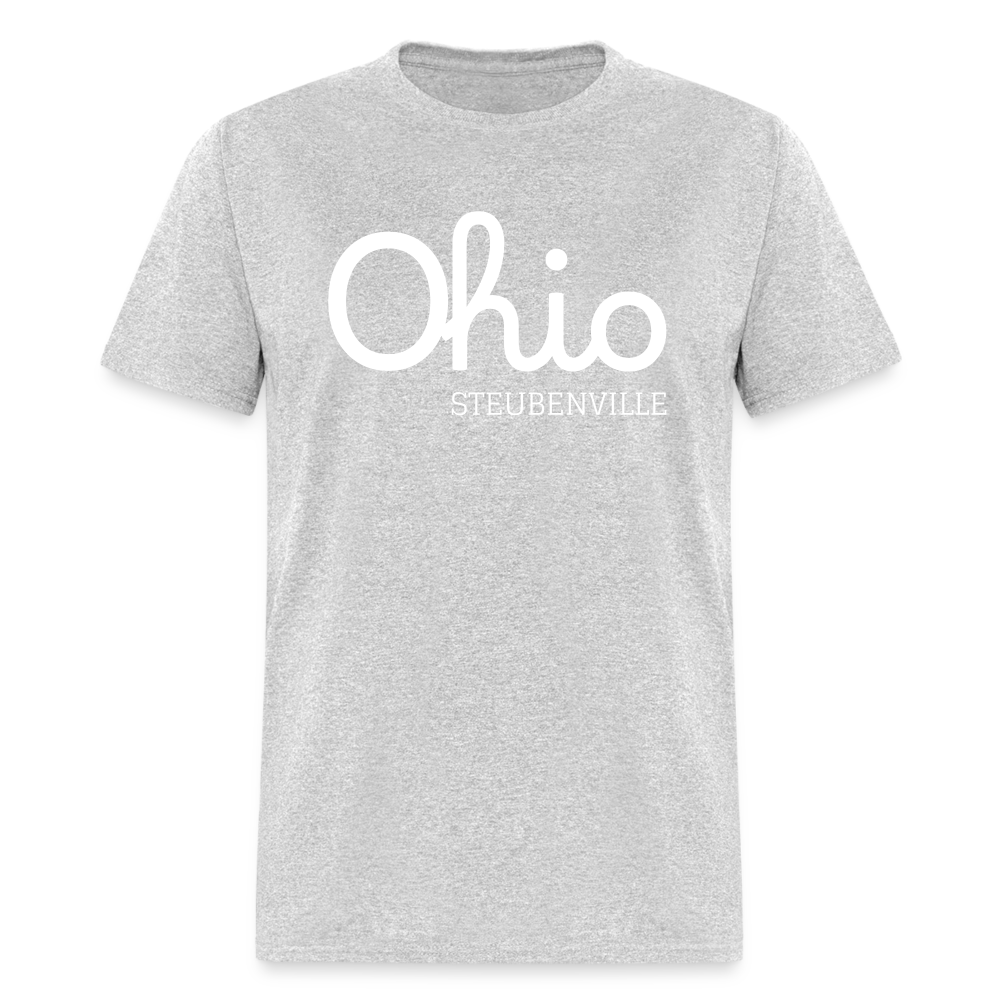Steubenville (your hometown) Script Ohio Unisex Classic T-Shirt - heather gray