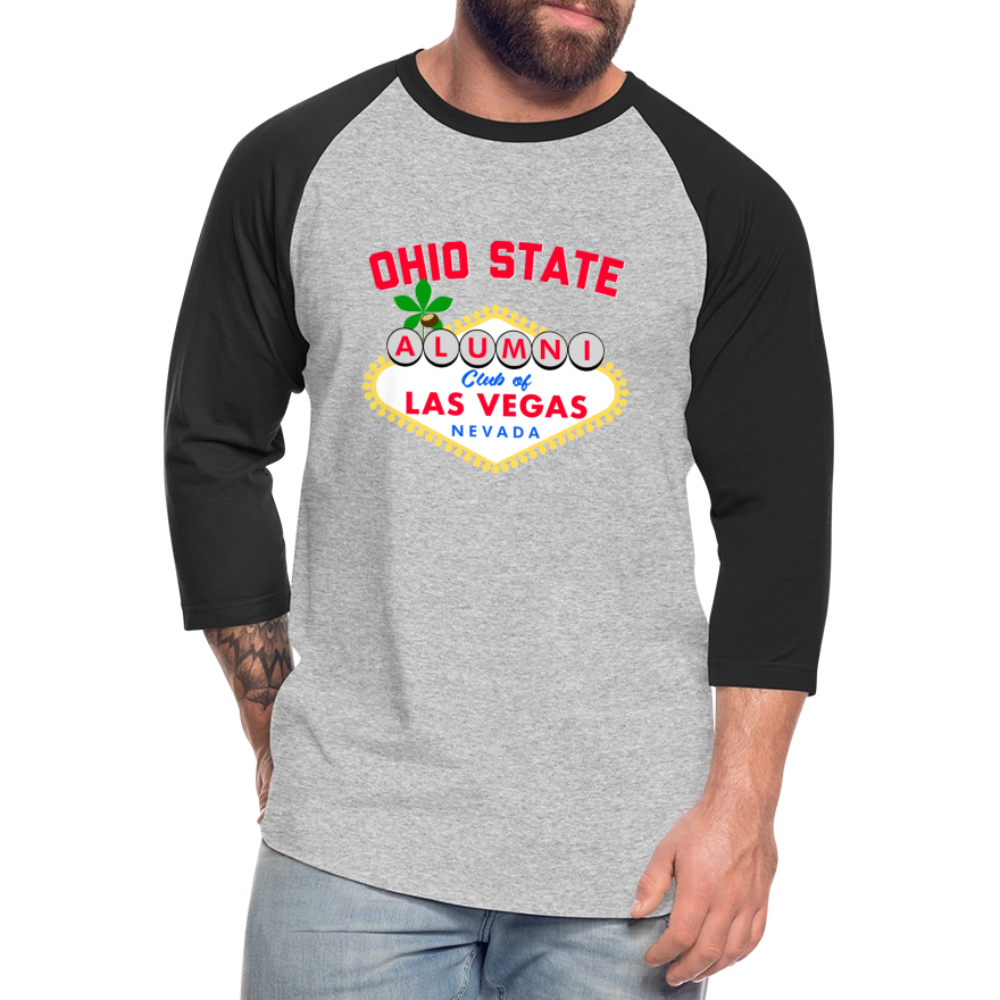 OSAC Baseball T-Shirt - heather gray/black