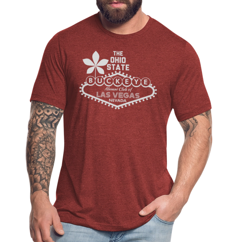 ALU BL Gray Unisex Tri-Blend T-Shirt - heather cranberry