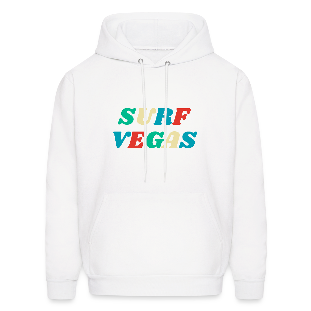 Surf Vegas Men's Hoodie - white