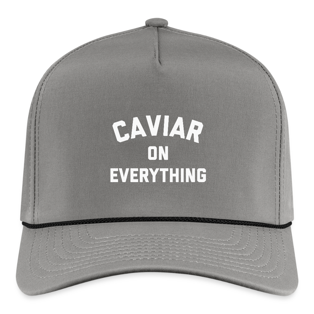 Caviar on Everything Rope Cap - gray/black