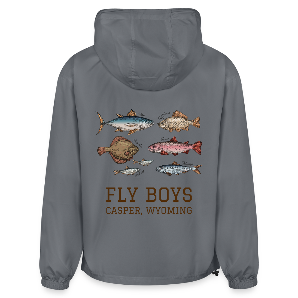 FLY BOYS Champion Packable Jacket - gray