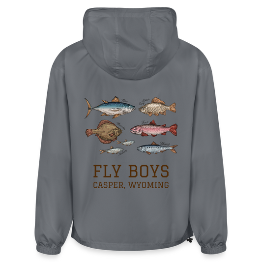 FLY BOYS Champion Packable Jacket - gray