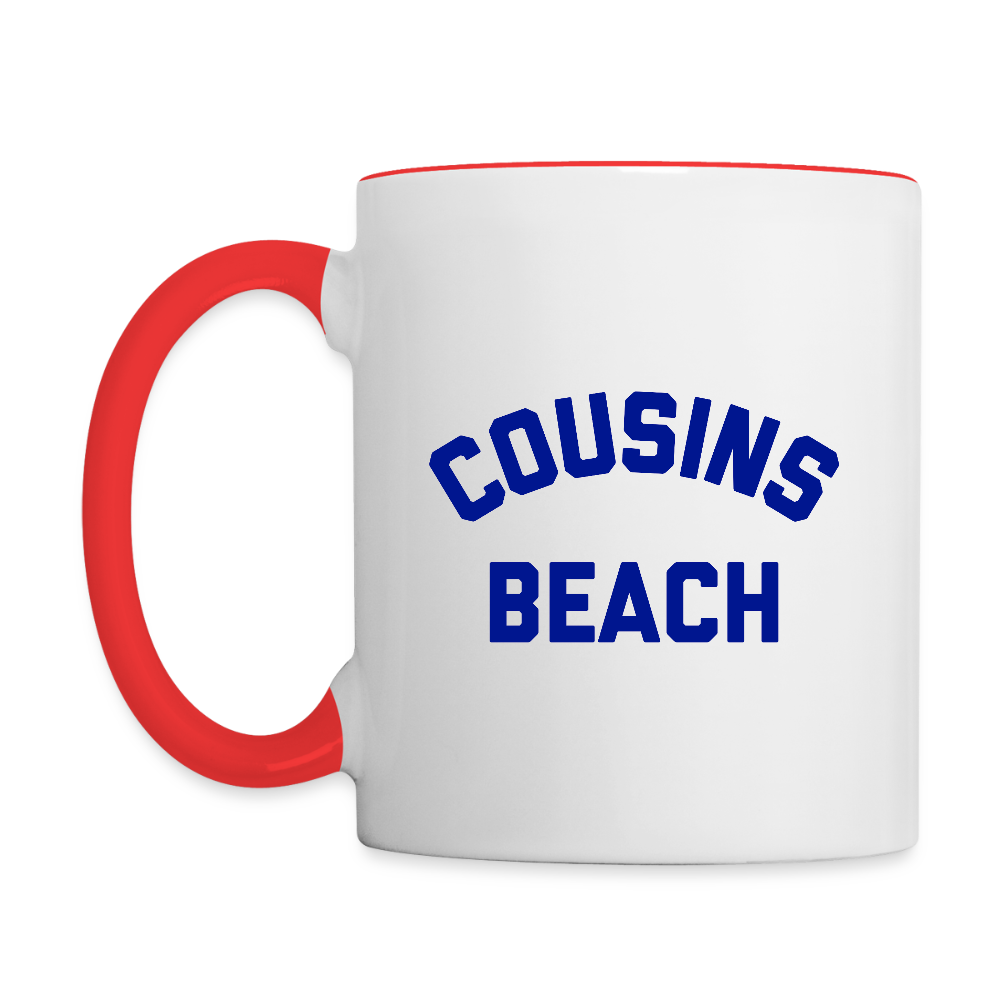 Cousins Beach Team Conrad Infinity Contrast Coffee Mug - white/red