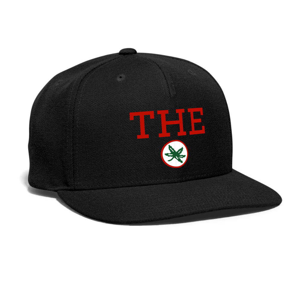 THE with Buckeye Leaf Snapback Baseball Cap - black