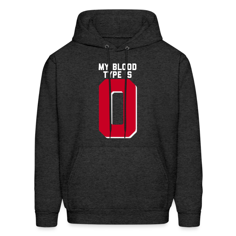 My Blood Type is O Men's Hoodie - charcoal grey