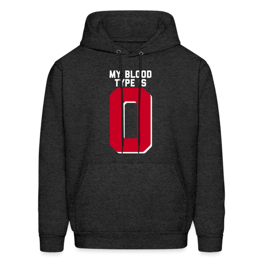My Blood Type is O Men's Hoodie - charcoal grey