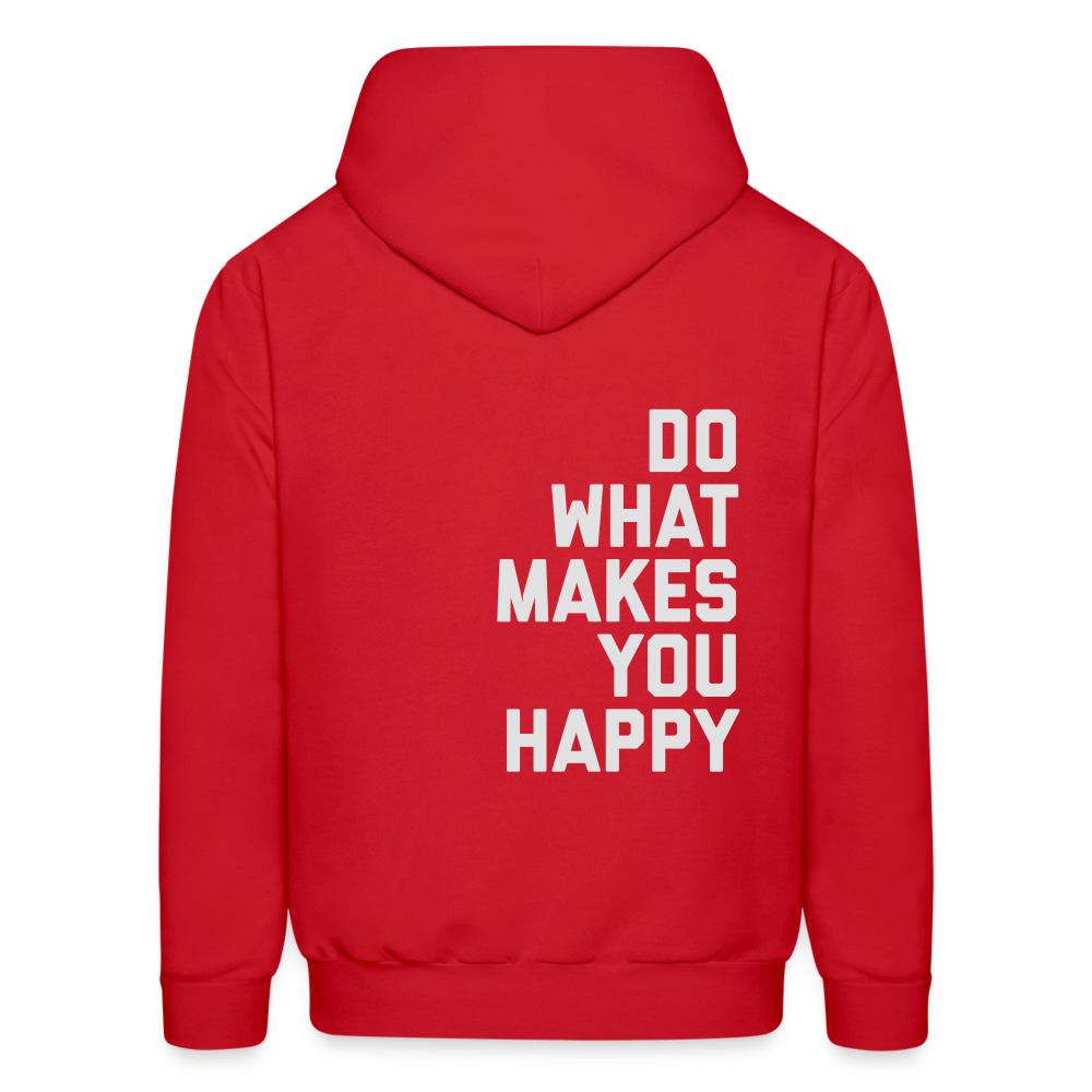 Do What Makes You Happy Men's Hoodie - red