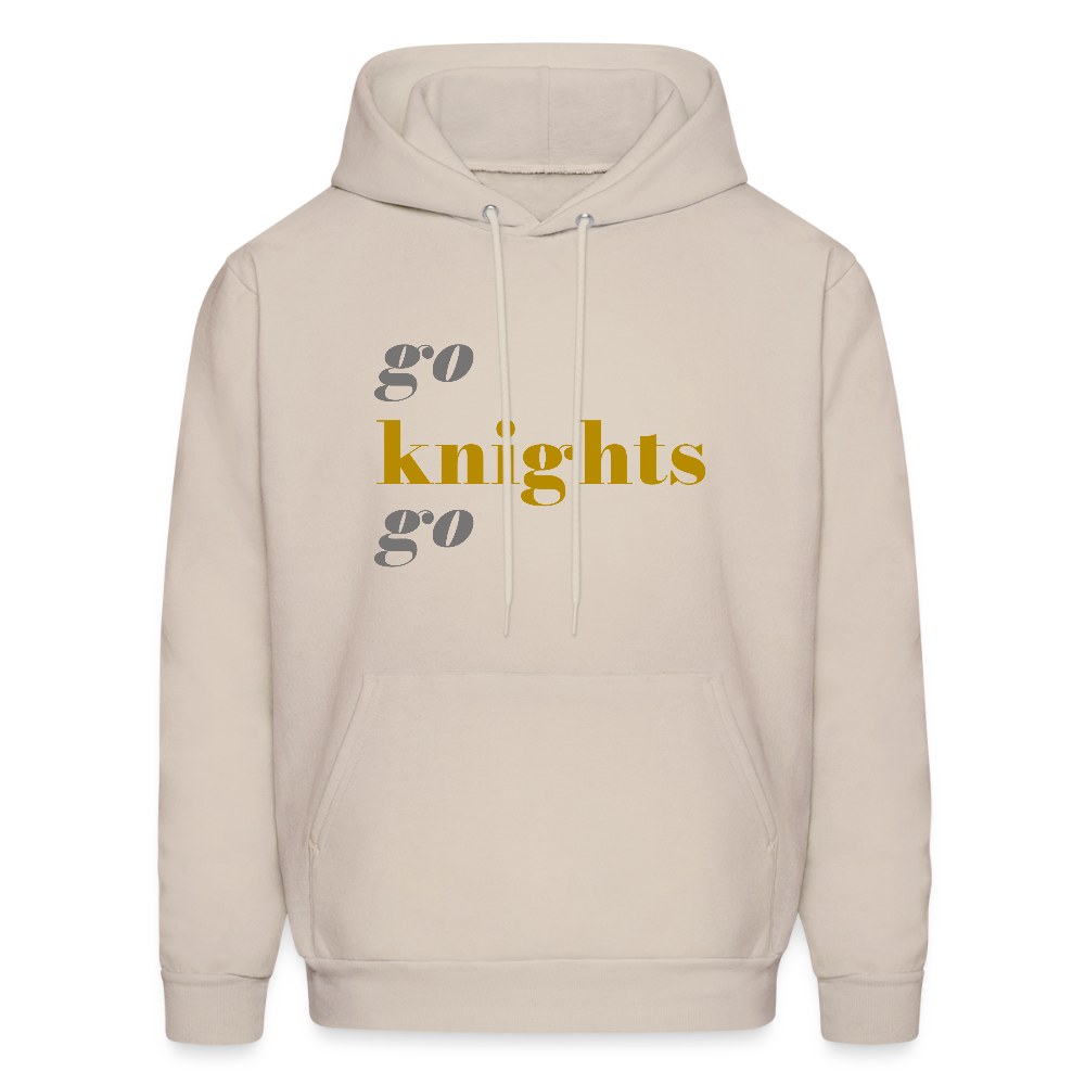 Go Knights Go Men's Hoodie - Sand