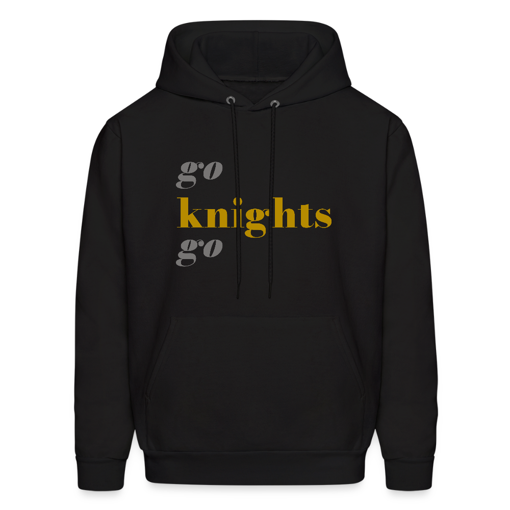 Go Knights Go Men's Hoodie - black