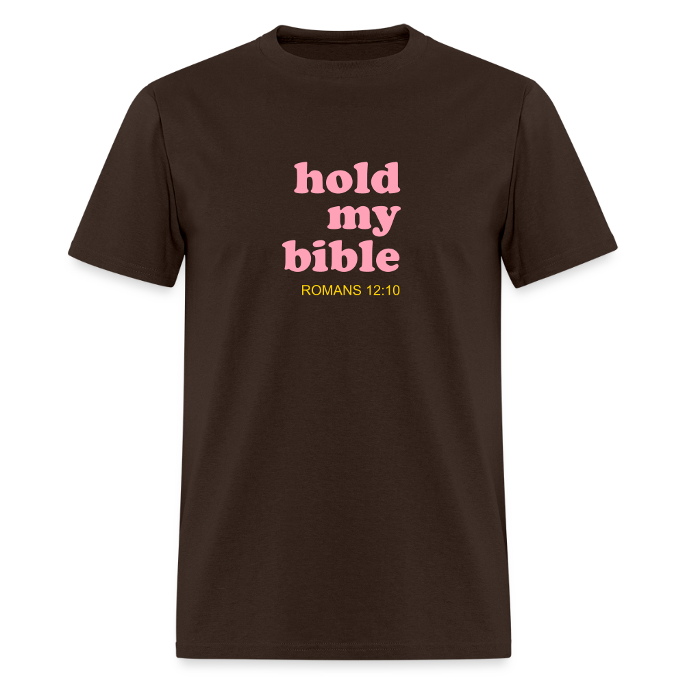Hold My Bible Men's T-Shirt | GILDAN 5000 - brown