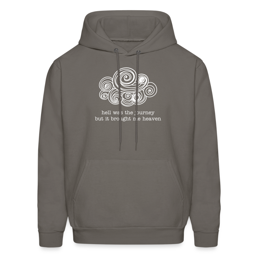hell was the journey but it brought me heaven Men's Hoodie - asphalt gray