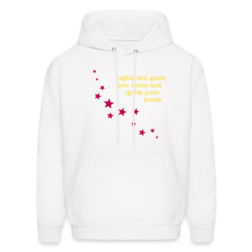 Lights Will Guide You Home Fix You Coldplay Men's Hoodie - white