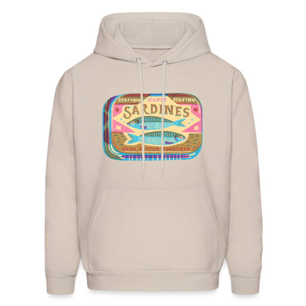 Sardines Better Together Men's Hoodie - Sand