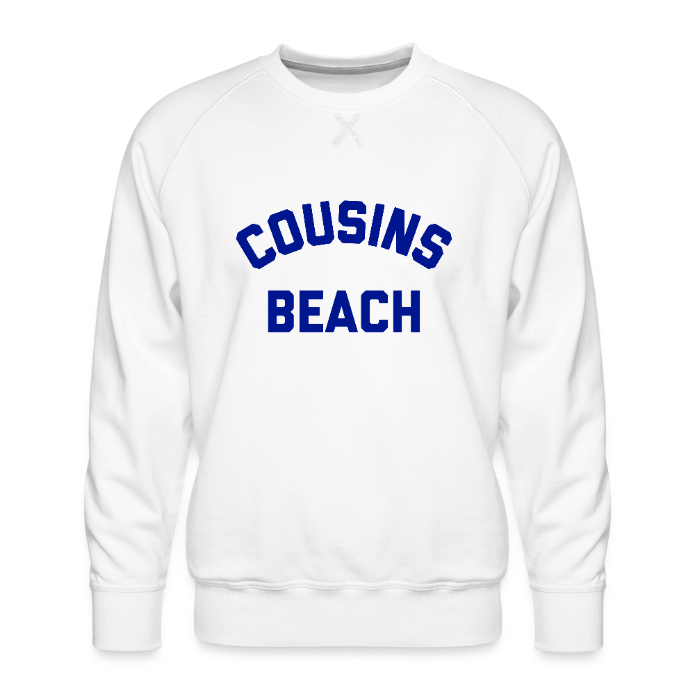 Cousins Beach Men’s Premium Sweatshirt - white