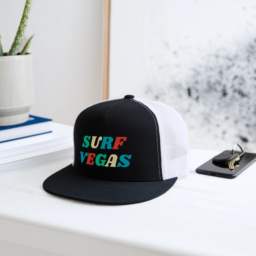 Surf Vegas Trucker Hat - black/white