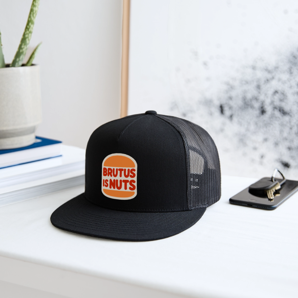 Brutus is Nuts Trucker Hat - black/black