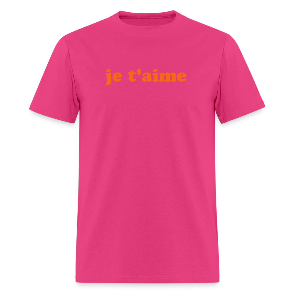 je t'aime Unisex Classic T-Shirt - fuchsia