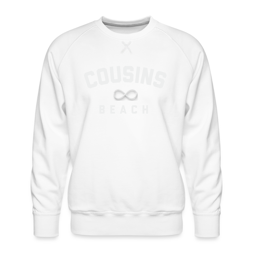 Cousins Beach Infinity Men’s Premium Sweatshirt - white