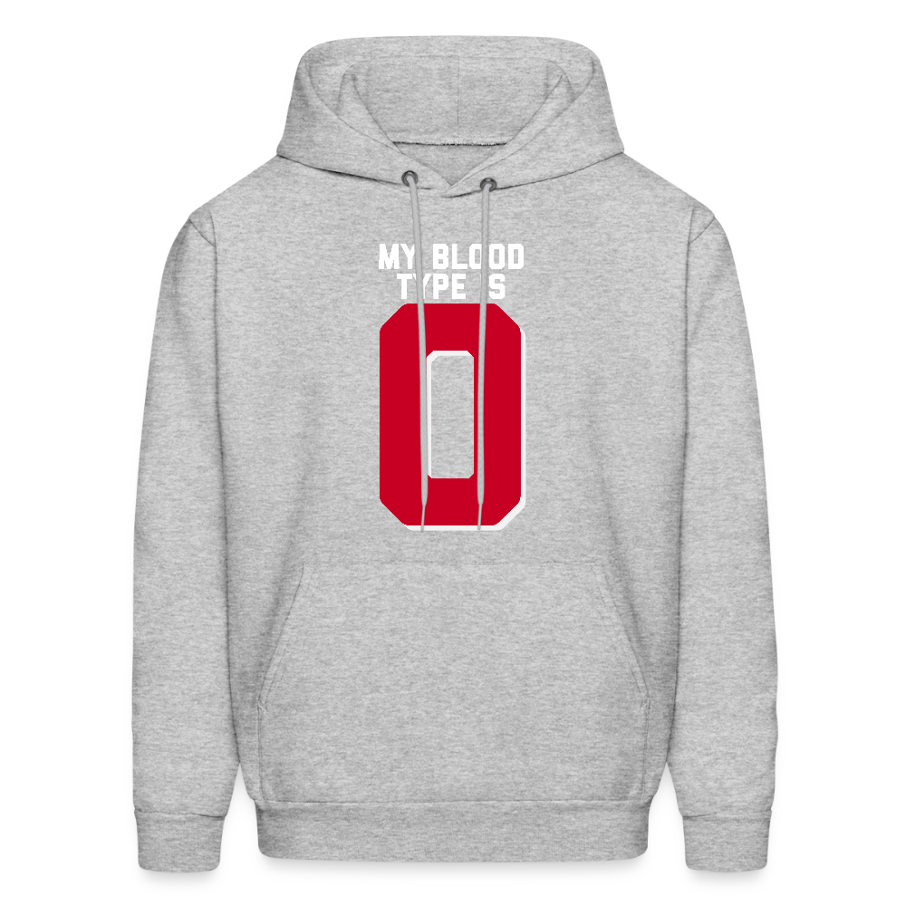 My Blood Type is O Men's Hoodie - heather gray